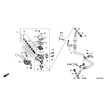 FRONT BRAKE MASTER       CYLINDER (1)