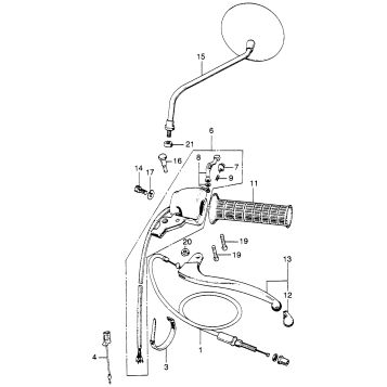 LEFT HANDLE SWITCH + CABLE