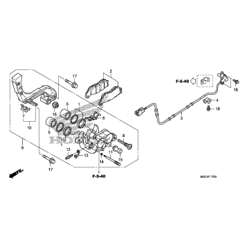 REAR BRAKE CALIPER (1)