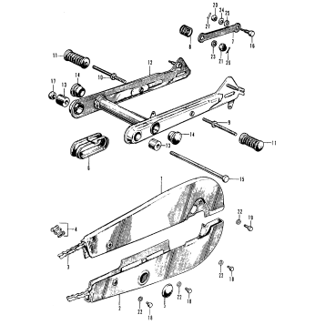 SWINGARM + CHAIN CASE