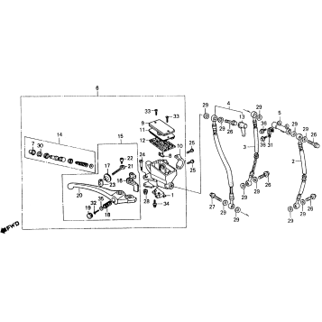 FR. BRAKE MASTER CYL.