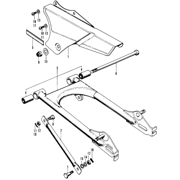 SWINGARM + CHAIN CASE