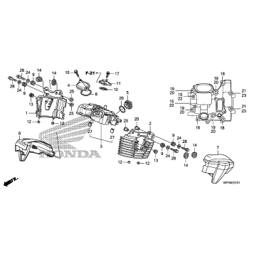 REAR CYLINDER HEAD COVER
