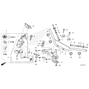 HANDLEBAR@TOP BRIDGE     (CRF300LRA)