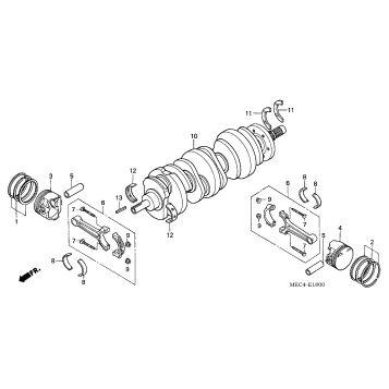 CRANKSHAFT + PISTON