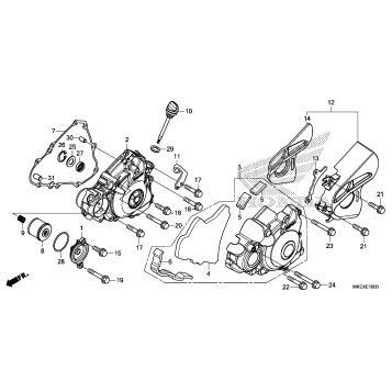 LEFT CRANKCASE COVER