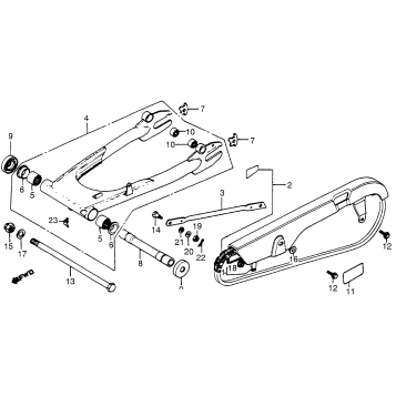 SWINGARM + CHAIN CASE