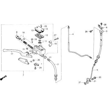 FRONT BRAKE MASTER CYLINDER