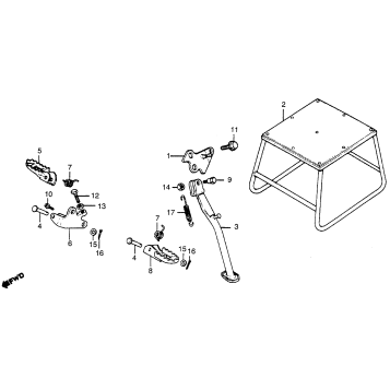 MAIN STAND + SIDE STAND + FOOTPEGS