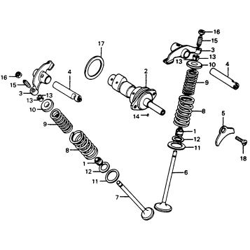 CAMSHAFT + VALVE