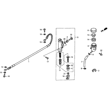 REAR BRAKE MASTER CYLINDER