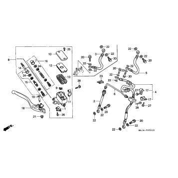 FR. BRAKE MASTER CYL.