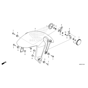 FRONT FENDER             (CBR500RA'22/'23)