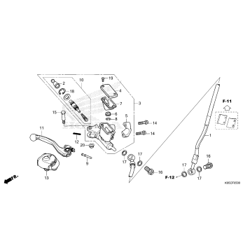FRONT BRAKE MASTER       CYLINDER