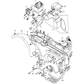 FRAME + WIRE HARNESS