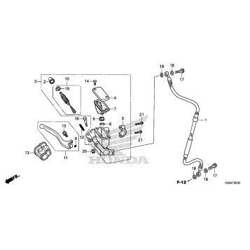 FRONT BRAKE MASTER       CYLINDER