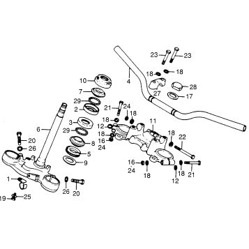 HANDLEBAR + TOP BRIDGE + STEM