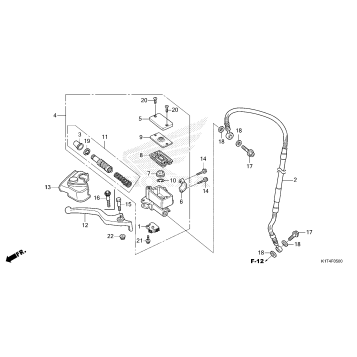 FRONT BRAKE MASTER       CYLINDER (1)