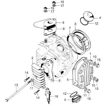 CYLINDER HEAD COVER + SPARKPLUG