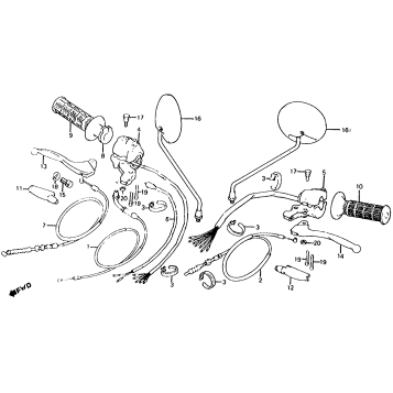 CONTROL LEVERS + SWITCHES + CABLES 81-85