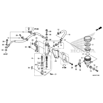 REAR BRAKE MASTER        CYLINDER (1)