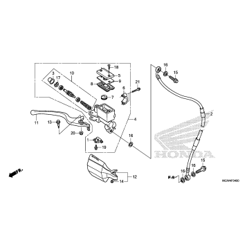 FRONT BRAKE MASTER       CYLINDER