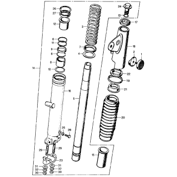CL LEFT FRONT FORK K2