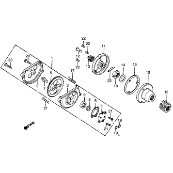 OIL PUMP + OIL FILTER ROTOR
