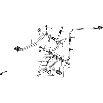 BRAKE PEDAL + SHIFT PEDAL