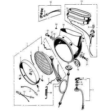HEADLIGHT + SPEEDOMETER