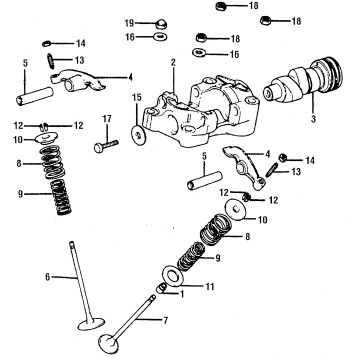 CAMSHAFT + VALVE