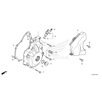 LEFT CRANKCASE COVER     (CMX300A3)