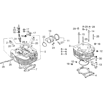 CYLINDER + CYLINDER HEAD