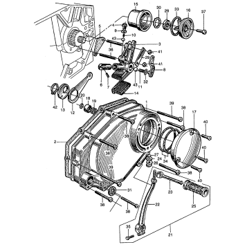 OIL PUMP + RIGHT CRANKCASE COVER