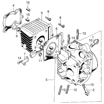 CYLINDER + CYLINDER HEAD