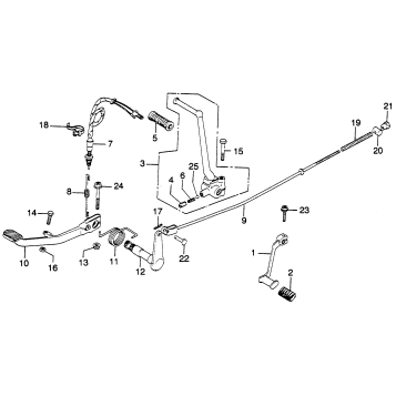 PEDAL + KICK STARTER ARM