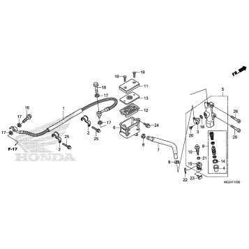 REAR BRAKE MASTER        CYLINDER (1)