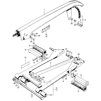 SWINGARM + CHAIN CASE
