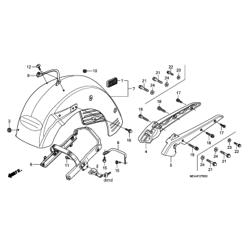 REAR FENDER@GRAB RAIL
