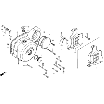LEFT CRANKCASE COVER