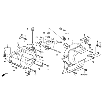 LEFT CRANKCASE COVER
