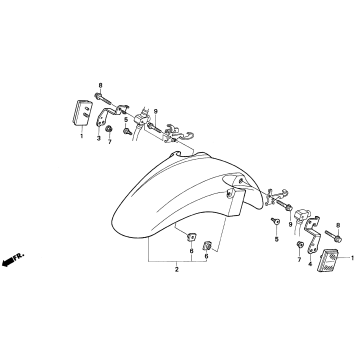 F3 FRONT FENDER 95-96