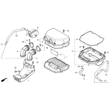F3 AIR CLEANER 95-96