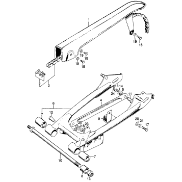 SWINGARM + CHAIN CASE