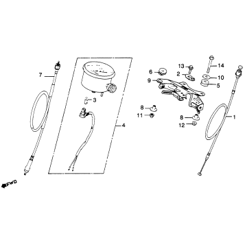 SPEEDOMETER + HEADLIGHT STAY
