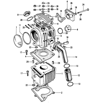 CYLINDER + CYLINDER HEAD