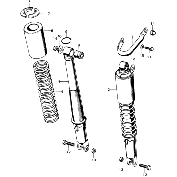 REAR SHOCK ABSORBER K3-K4