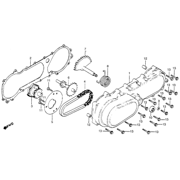 LEFT CRANKCASE COVER 81