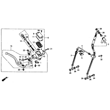 FRONT BRAKE MASTER CYLINDER