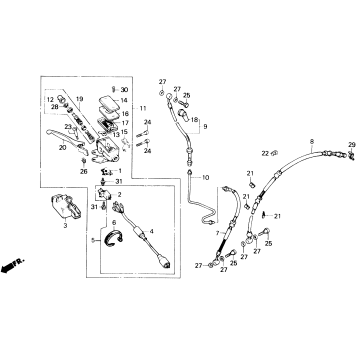 FRONT BRAKE MASTER CYLINDER